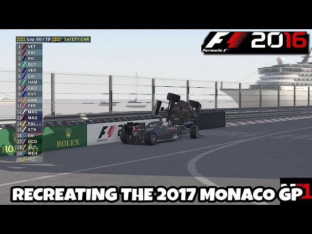 F1 2016 GAME: RECREATING THE 2017 MONACO GRAND PRIX