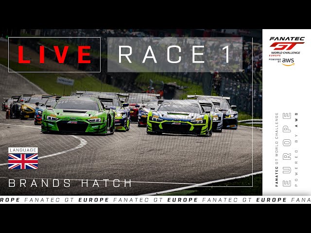 LIVE | Race 1 | Brands Hatch | Fanatec GT Europe 2024 (English)