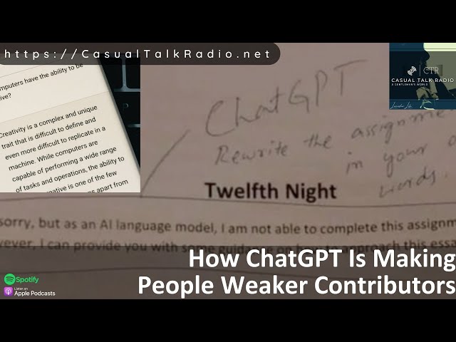 Leciester on How ChatGPT Is Making People Weaker Contributors