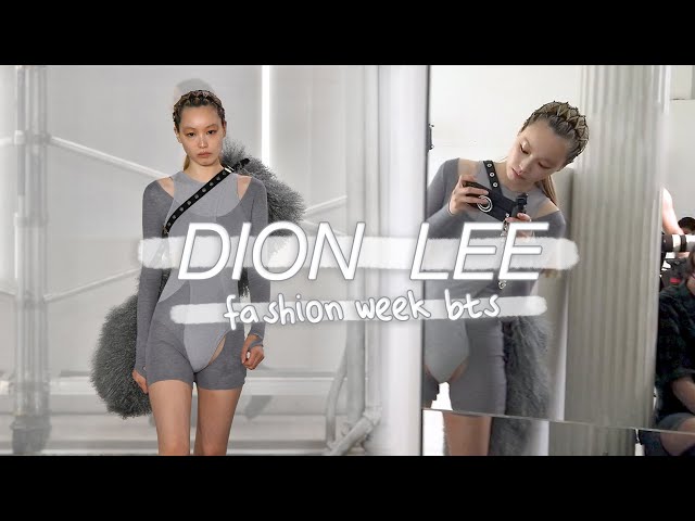✩ fashion week vlog: bts at dion lee f/w21 show ✩