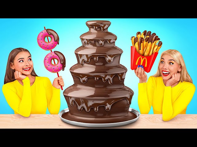 Chocolate Fountain Fondue Challenge | Funny Challenges by TeenDO