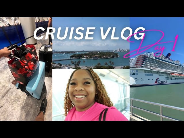 Cruise Vlog | VERY hectic Day 1: block party, audition for family feud, gift exchange & more!🚢