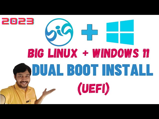 BigLinux and Windows 11 Dual Boot Installation in UEFI (2023) #dualboot #installation #linux