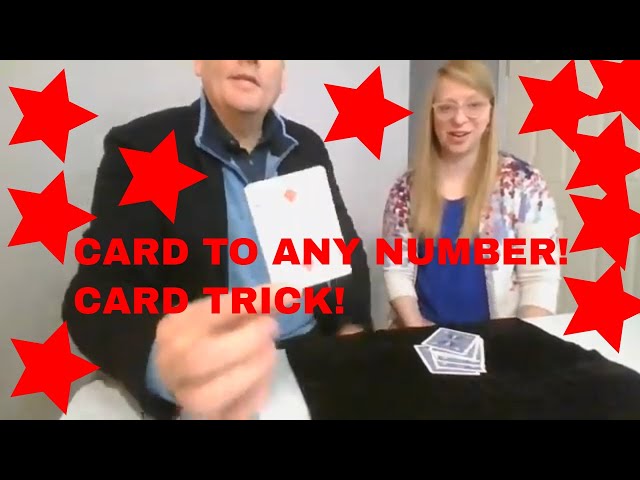 Amazing Card Trick - Card to Any Number - Live Performance!