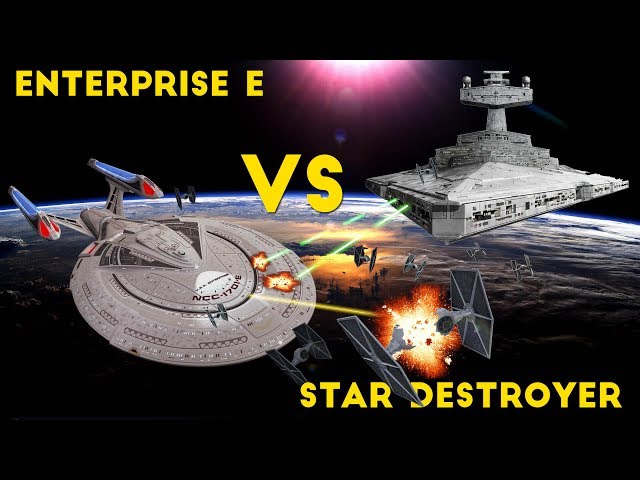 Imperial Star Destroyer VS the Enterprise E PART 1