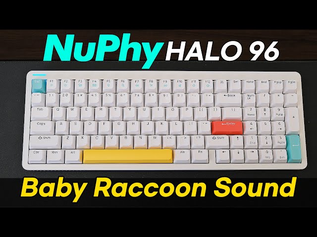 NuPhy Halo96 Typing Sound Test (Gateron Baby Raccoon Switch)