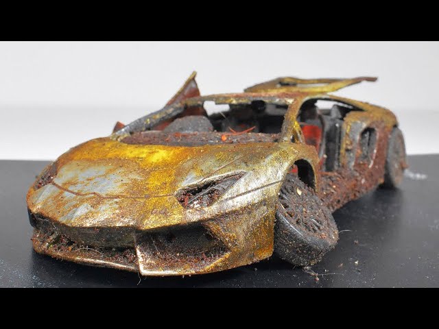 Restoration Abandoned Lamborghini Aventador Model Car