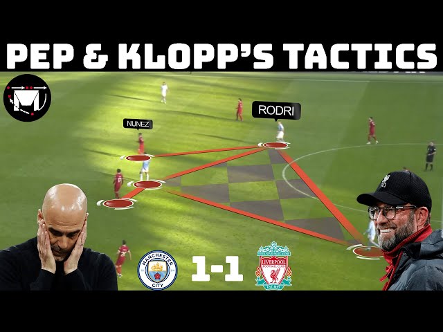 Tactical Analysis : Manchester City 1-1 Liverpool | Pep and Klopp's Tactical Battle |