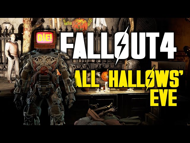 Fallout 4 - All Hallows' Eve Quest Unlock Halloween Decorations & De-Capitalist Helmet Power Armor