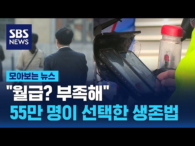 "월급 만으론 안 된다"…부업 뛰는 'N잡러' 급증 / SBS / 모아보는 뉴스