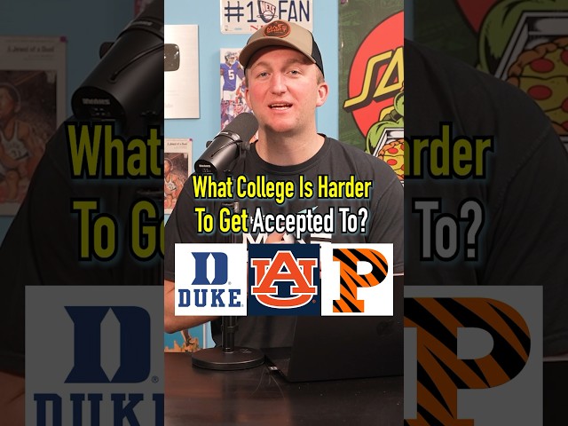 Which COLLEGE Is HARDER To GET INTO?! Do You Agree? #shorts #college #ncaa #ivyleague #duke #school