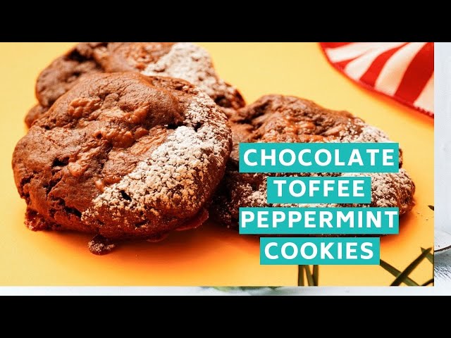 Recipe: Chocolate Toffee Peppermint Cookies from Bell's Cookie Co.