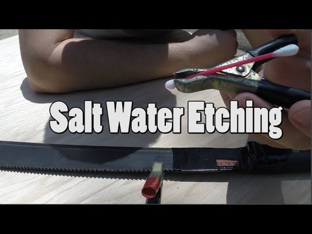 Saltwater Etching (how to do it yourself)
