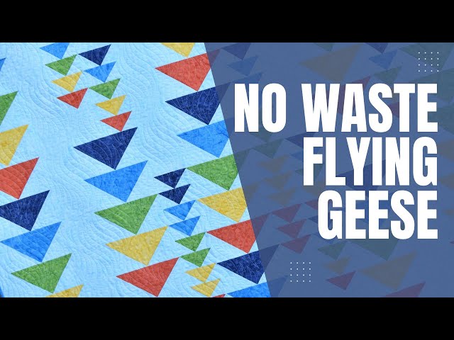 No Waste Flying Geese Tutorial {make 4 flying geese blocks at once and not waste any fabric!!}