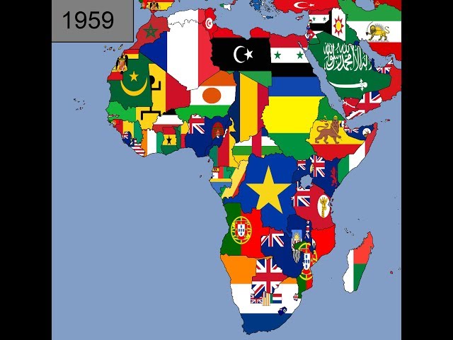 Africa: Timeline of National Flags: Part 1