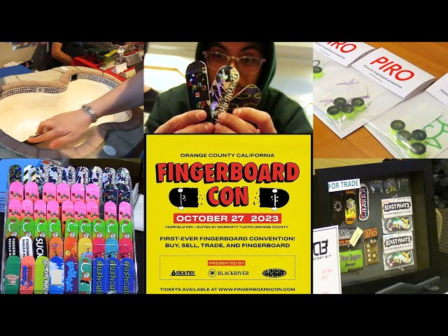 Fingerboard Con #1 @blacktheriver @Slushcult @6skates306 Tustin, CA #techdeck #fingerboard