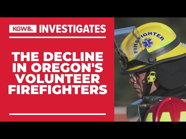 Volunteer firefighters staff many of Oregon's fire departments, but their numbers are dwindling