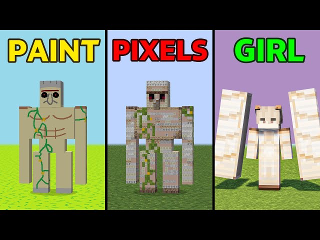 paint vs pixels vs girl