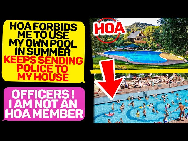 Officers, I Am the Owner of this Land and Pool! Karen, I'm not an HOA member r/MaliciousCompliance