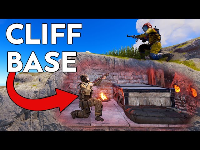 I built a base inside a Cliff... - Rust