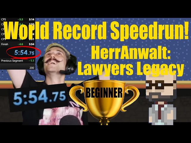 [WR] Speedrun: HerrAnwalt: Lawyers Legacy [Beginner] in 5:54 | 😱 #keinpart2