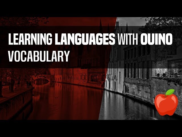 Learning a Language with OUINO™ - Vocabulary