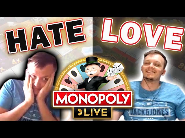 Love-Hate Relationship with Monopoly Live Wheel + BIG WIN!!