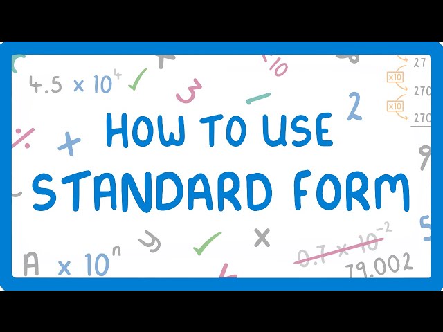 What is Standard Form (also known as Scientific Notation)? (Part 1/4) #23