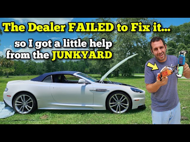 The Aston Martin Dealer wants $40,000 to Fix my Flooded V12 DBS! Let's try this $50 DIY Repair...