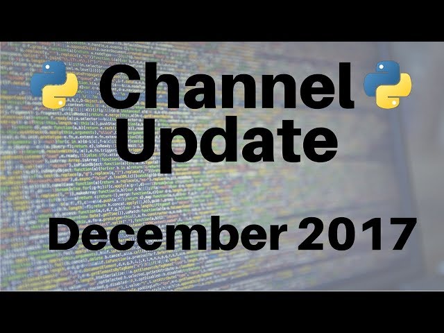 Channel Update: December 2017