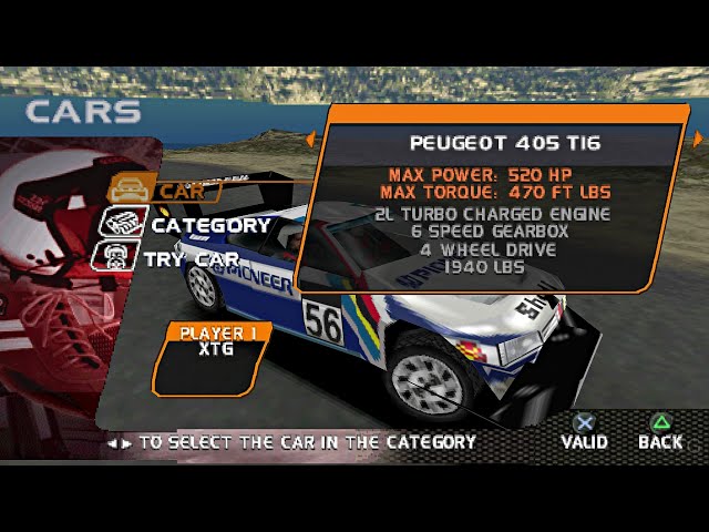 V-Rally 2 - All Cars List PS1 Gameplay HD