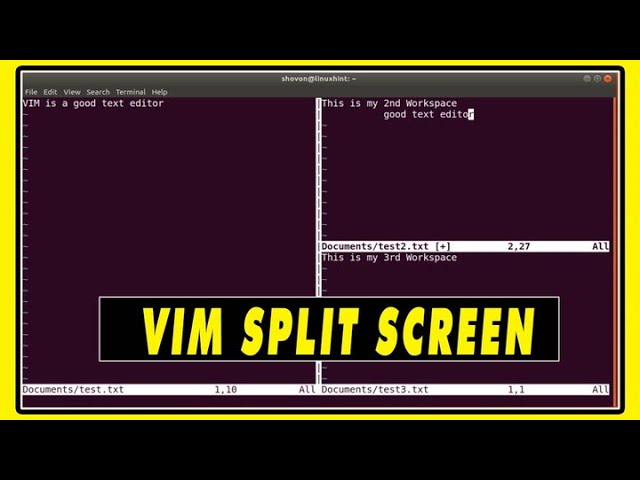 How To Use VIM Split Screen