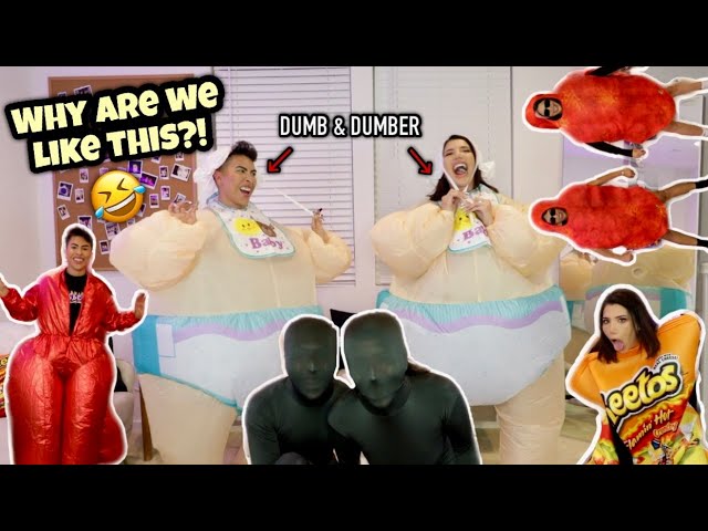 TRYING ON FUNNY HALLOWEEN COSTUMES!!! | Louie's Life