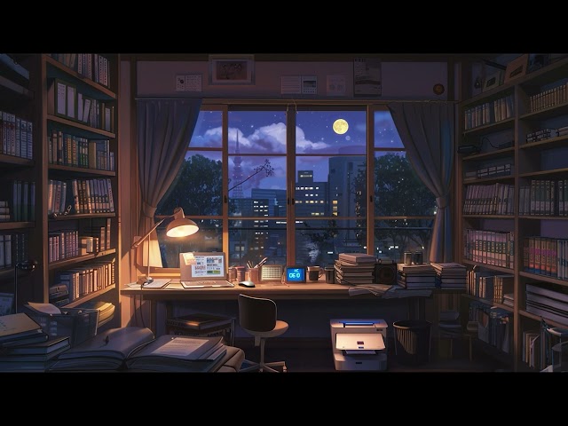 📚🌃✨1 Hour City Late Night Study Session | • Focus ✍️ Exams/Chill/Concentration Lofi Beats