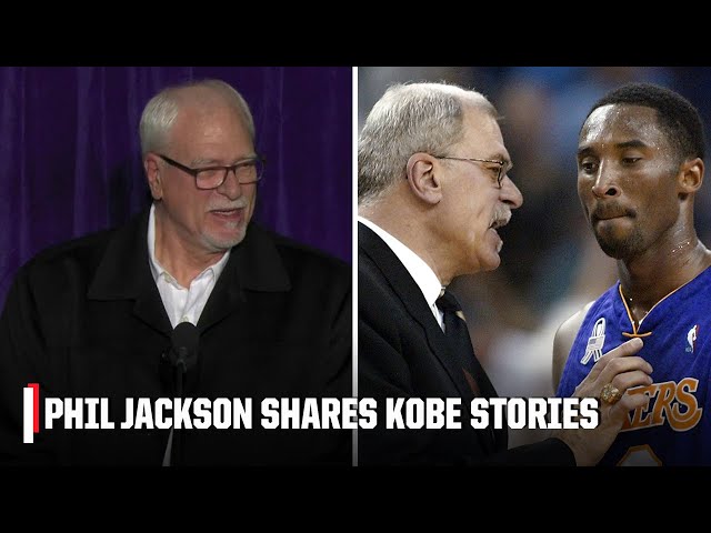 Phil Jackson shares stories about Kobe Bryant at his statue ceremony | NBA on ESPN
