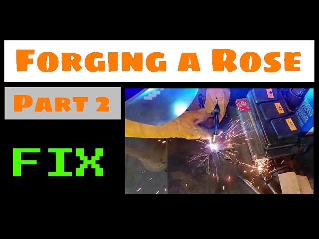 How To Forge a Rose with a Copper Bloom PART 2 FIX // Rose Forging Tutorial