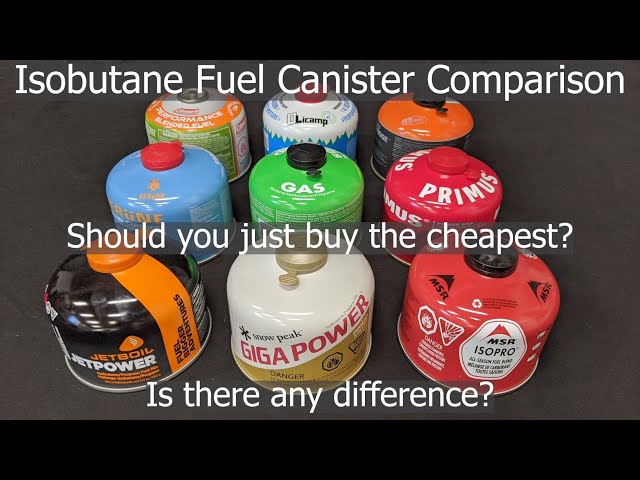 Isobutane Canister Stove Fuel Test - Which is the best?