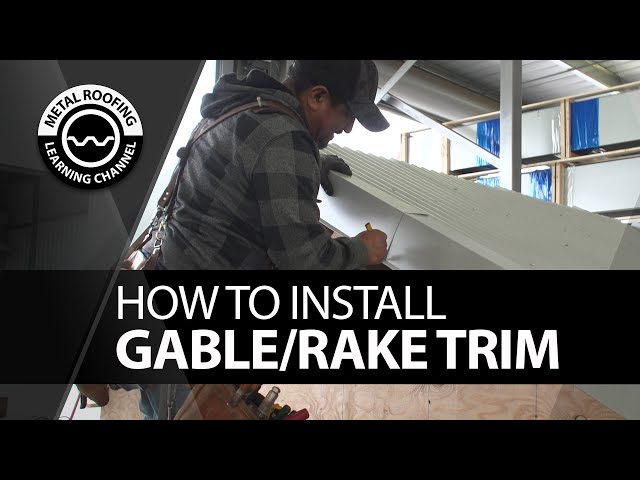 How To Install Gable Trim On Metal Roof. EASY Video For Gable And Rake Trim: Exposed Fastener Panels