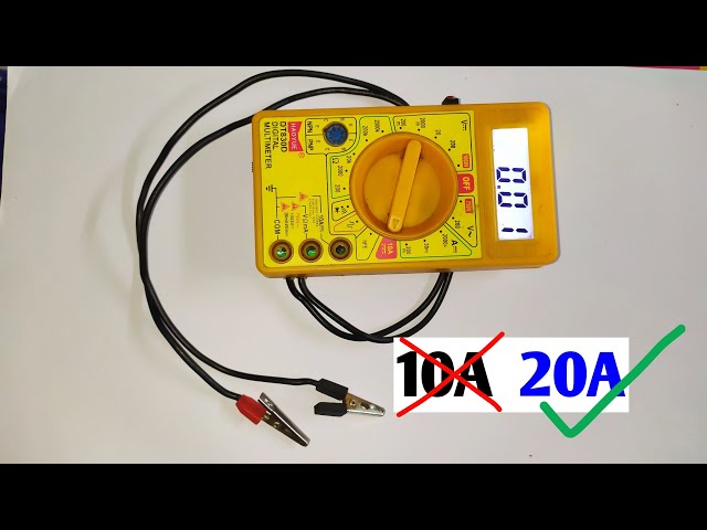 Multimeter Modification for "TRUE HIGH AMPERE"!! by Free Circuit Lab