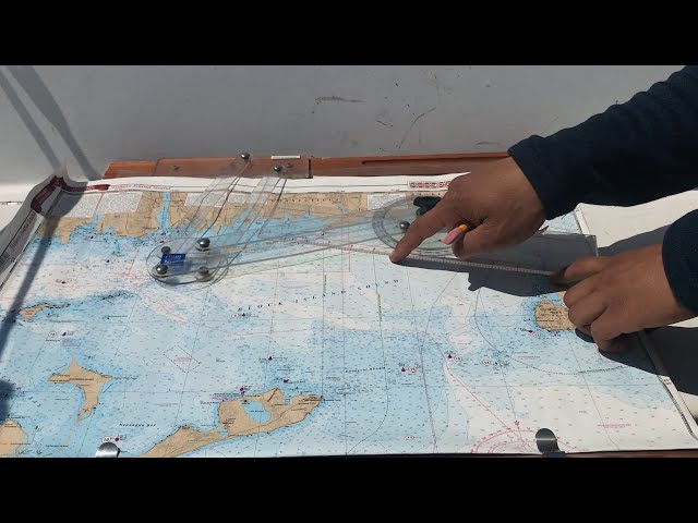 How to use a Nautical Chart: 3LOP fix