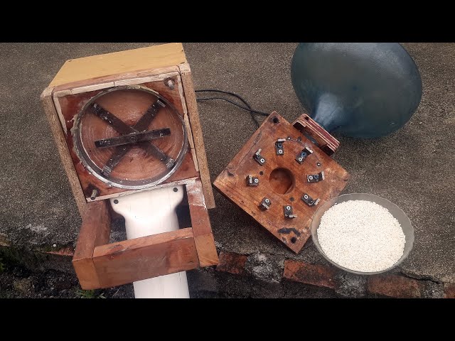 Amazing DIY Old Motor Idea - Mill Flour | Corn, Rice, Coffee, Bean, Etc