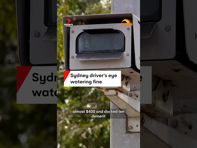 Sydney driver's eye-watering fine