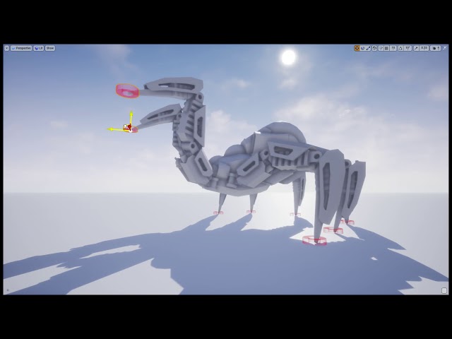 Testing Spider Rig in Unreal Engine: Physics-Based Procedural Animation!