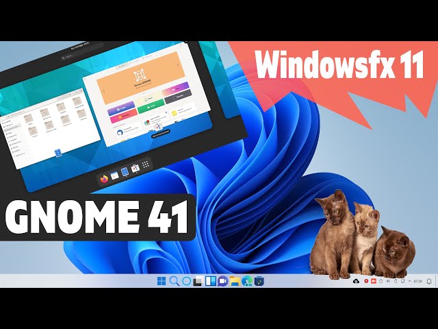 Windowsfx 11 - Linux как Windows. GNOME 41. Ubuntu 5+5. OBS Studio. gThumb