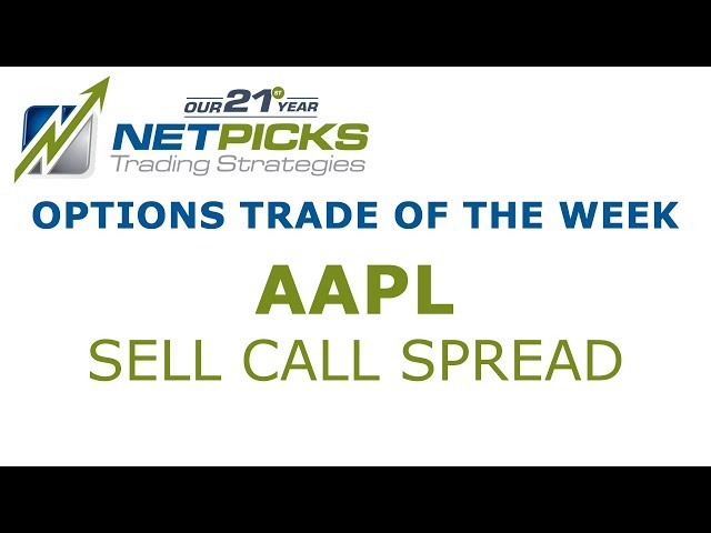Options Trade of the Week - Sell Call Spread - AAPL