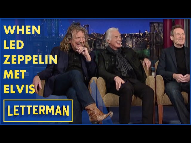 When Led Zeppelin Met Elvis Presley | Letterman