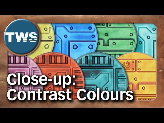 XXL-Review: 34 Contrast Colours auf Corax White, Grey Seer & Wraithbone (Games Workshop-Farben, TWS)