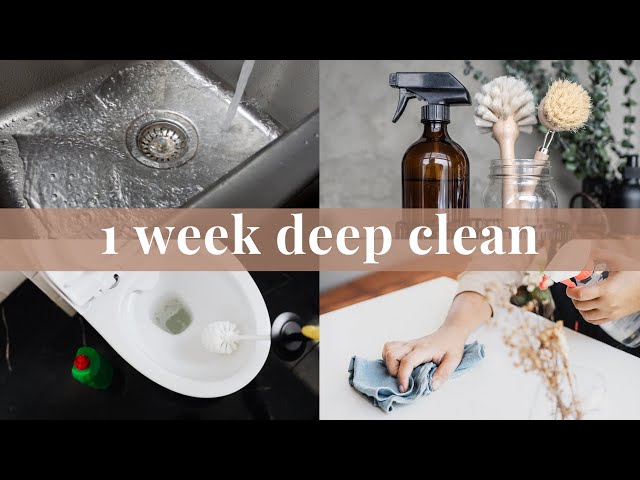🫧 how to (deep) clean your entire home in 1 week