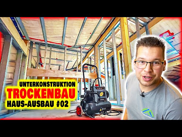Unterkonstruktion Trockenbau - Hutprofil & Ständerwand | Haus-Innenausbau #02 | Home Build Solution