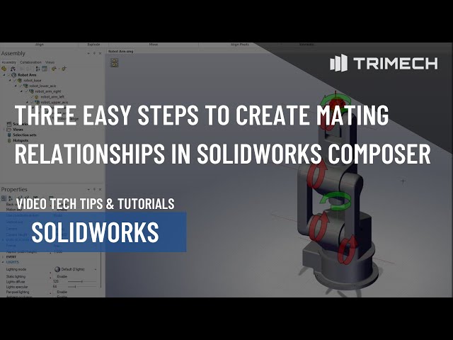 Three Easy Steps to Create Mating Relationships in SOLIDWORKS Composer